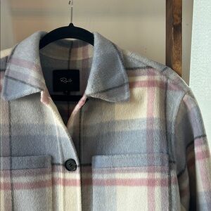 Rails wool blend shirt jacket